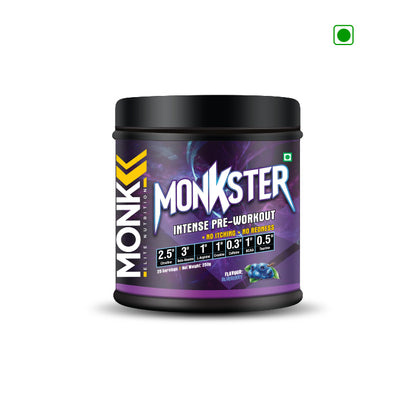 Monkster Pre-Workout - 300 Gram (30 Servings)(BlueBerry)